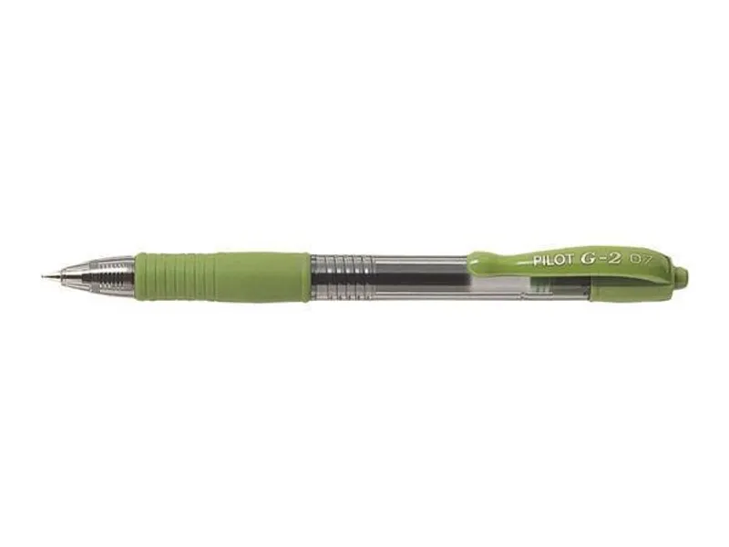 Termék főképe Gelové pero "G-2", světle zelená, 0,32 mm, stiskací mechanismus, PILOT