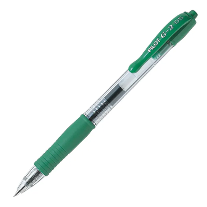 Termék főképe Gelové pero "G-2", zelená, 0,25mm, stiskací mechanismus, PILOT