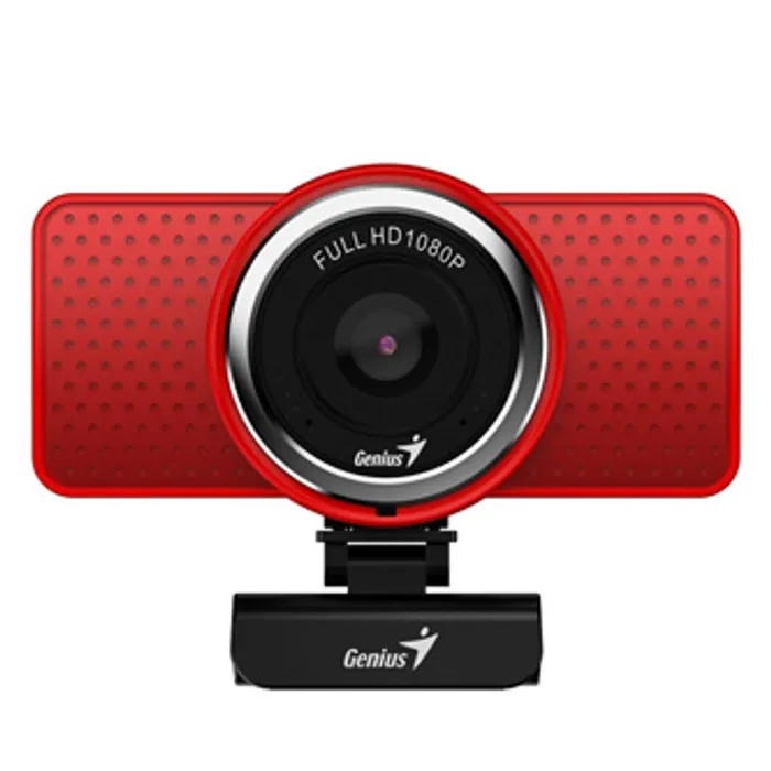 Termék főképe Genius Full HD Webkamera ECam 8000, 1920x1080, USB 2.0, červená, Windows 7 a vyšší, FULL