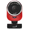 Genius Full HD webkamera QCam 6000, 1920x1080, USB 2.0, piros, Windows 7 és újabb, TELJES
