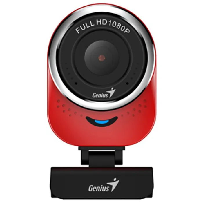 Termék főképe Genius Full HD Webkamera QCam 6000, 1920x1080, USB 2.0, červená, Windows 7 a vyšší, FULL