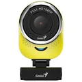 Genius Full HD webkamera QCam 6000, 1920x1080, USB 2.0, sárga, Windows 7 és újabb, FULL HD