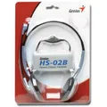 Következő termékkép Genius HS-02B, fejhallgató mikrofonnal, hangerőszabályzó, fekete-ezüst, 2x 3,5 mm-es jack