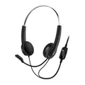 Következő termékkép Genius HS-220U, fejhallgató mikrofonnal, hangerőszabályzó, fekete, 2.0, zárt, USB