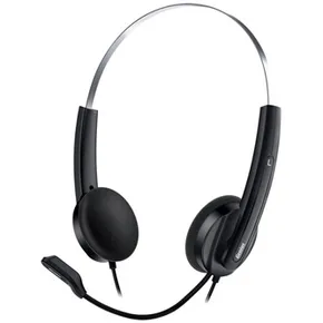 Genius HS-220U, fejhallgató mikrofonnal, hangerőszabályzó, fekete, 2.0, zárt, USB