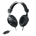 Genius HS-M505X, fejhallgató mikrofonnal, fekete, 3,5 mm-es jack