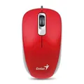 Genius Mouse DX-110, 1000DPI, optikai, 3 tl., 1 kerék, vezetékes USB, piros, normál, u