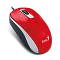 Genius Mouse DX-110, 1000DPI, optikai, 3 tl., 1 kerék, vezetékes USB, piros, normál, u