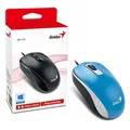 Genius Mouse DX-110, 1000DPI, optikai, 3 tl., 1 kerék, vezetékes USB, kék, standard, uni
