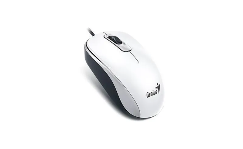 Termék főképe Genius Myš DX-120, 1200DPI, optická, 3tl., 1 kolečko, drátová USB, bílá, standardní, univ