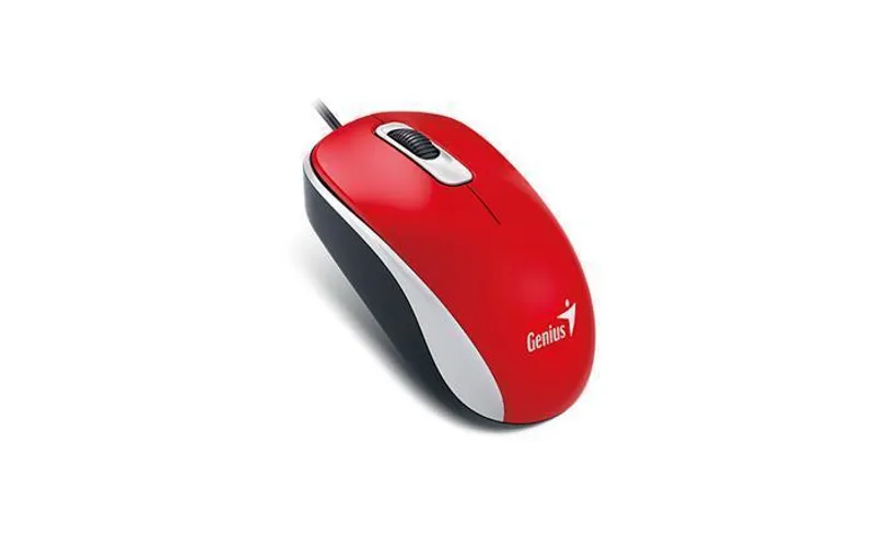 Termék főképe Genius Myš DX-120, 1200DPI, optická, 3tl., 1 kolečko, drátová USB, červená, standardní, u