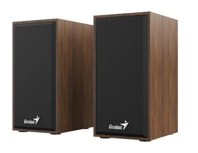 Termék főképe Genius reproduktory SP-HF180, 2.0, 6W, hnědé, regulace hlasitosti, dřevěné, 150Hz-20kHz