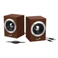 Genius hangszórók SP-HF280, 2.0, 6W, barna, hangerőszabályzó, 3,5 mm-es jack (USB), 100