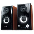 Genius hangszórók SP-HF500A v2, 2.0, 16W, barna-fekete, hangerőszabályzó, fejhallgató