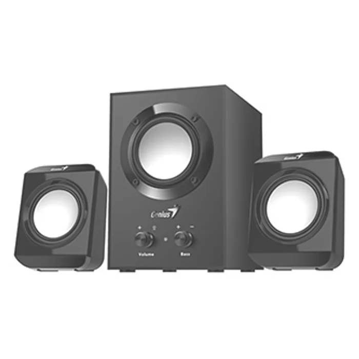 Termék főképe Genius reproduktory SW-2.1 300, 2.1, 10W, černé, regulace hlasitosti, regulace basů, 3,5