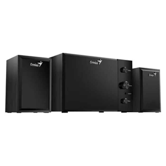 Termék főképe Genius reproduktory SW-2.1 350, 2.1, 15W, černé, ovládací panel, ovládaní basů a výšek, 3