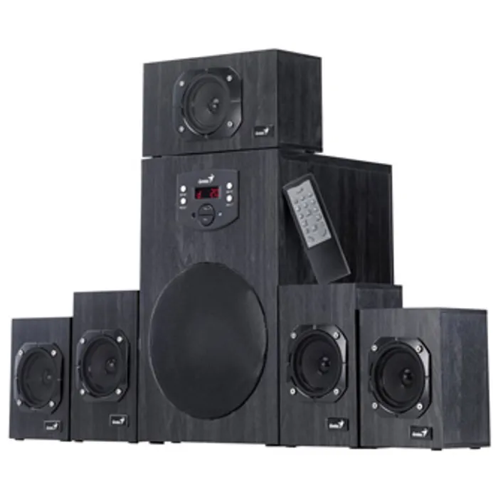 Termék főképe Genius reproduktory SW-HF 5.1 4500 v2, 5.1, 125W, černé, dálkové ovládání, domácí kino, 3