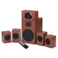 Genius hangszórók SW-HF 5.1 4600 v2, 5.1, 120W, barna, távirányító, házimozi, 3
