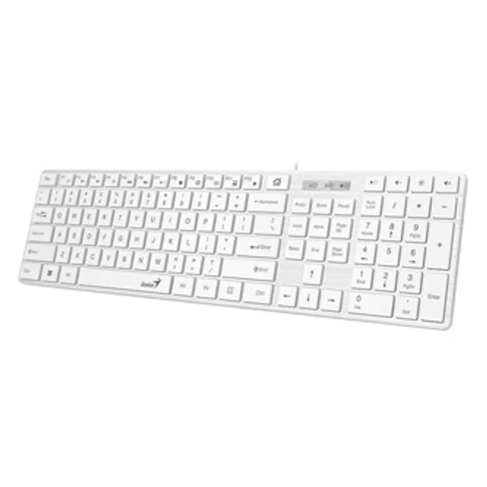 Termék főképe Genius SlimStar 126, CZ/SK, klasická, tenká typ drátová (USB), bílá, ne