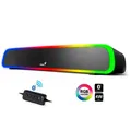 Következő termékkép Genius SoundBar 200BT, 2.0, 4W, fekete, hangerőszabályzó, háttérvilágítással, 3.5 mm-es jack/kék
