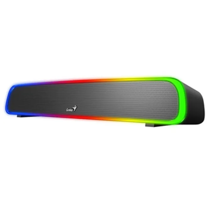 Termék főképe Genius SoundBar 200BT, 2.0, 4W, černý, regulace hlasitosti, podsvícené, 3,5 mm jack/ blue