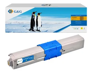 G&G kompatibilis toner, 46508709, sárga, 3000 oldal, NT-COC332XFY, OKI C332, MC363, N