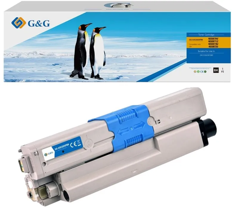 Termék főképe G&G kompatibilní toner s 46508712, black, 3500str., NT-COC332XFBK, pro OKI C332, MC363, N