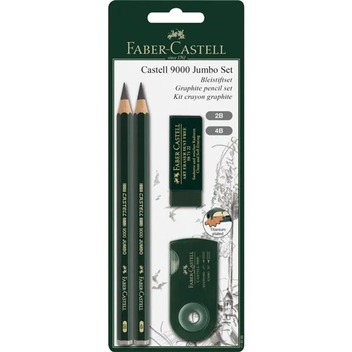 Termék főképe Grafitová tužka Castell 9000 Jumbo, BL 4ks Faber Castell 119398