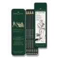 Faber-Castell Castell 9000 grafitceruza 6 db-os, fémdobozban