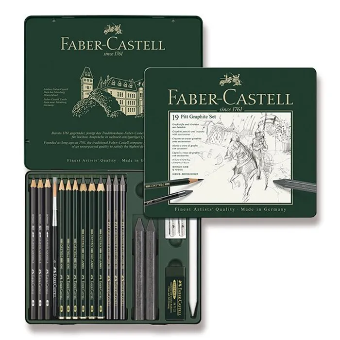 Termék főképe Grafitová tužka Faber-Castell 112973 Pitt Graphite sada 19 kusů