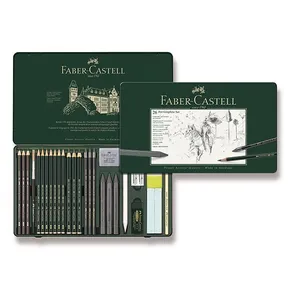 Grafit ceruza Faber-Castell 112974 Pitt Monochrome Grafit készlet, 26 darab