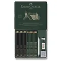 Grafit ceruza Faber-Castell 115224 Pitt Monochrome Grafit készlet 20 db-os