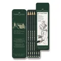 Faber-Castell Castell 9000 grafitceruza 6 db-os, fémdobozban