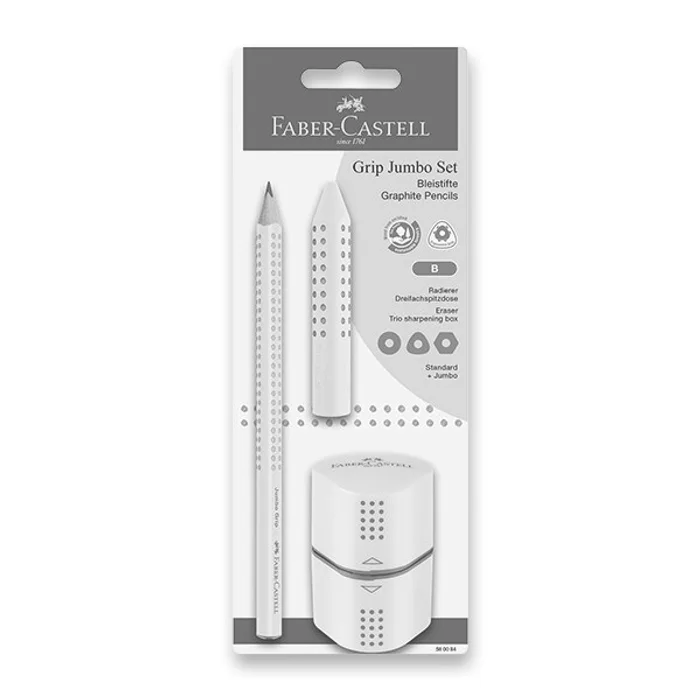 Termék főképe Grafitová tužka Faber-Castell Grip 2001 Jumbo Sky Blue set 3 ks