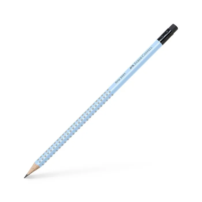 Termék főképe Grafitová tužka Faber-Castell Grip 2001 s pryží tvrdost B, sky blue