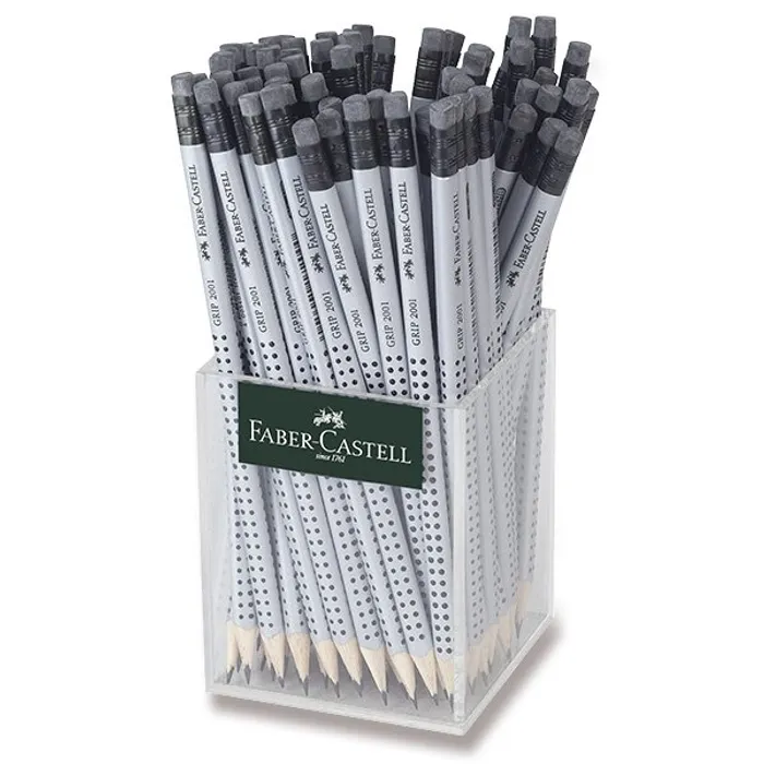 Termék főképe Grafitová tužka Faber-Castell Grip 2001 s pryží tvrdost HB, stojánek, 72 ks