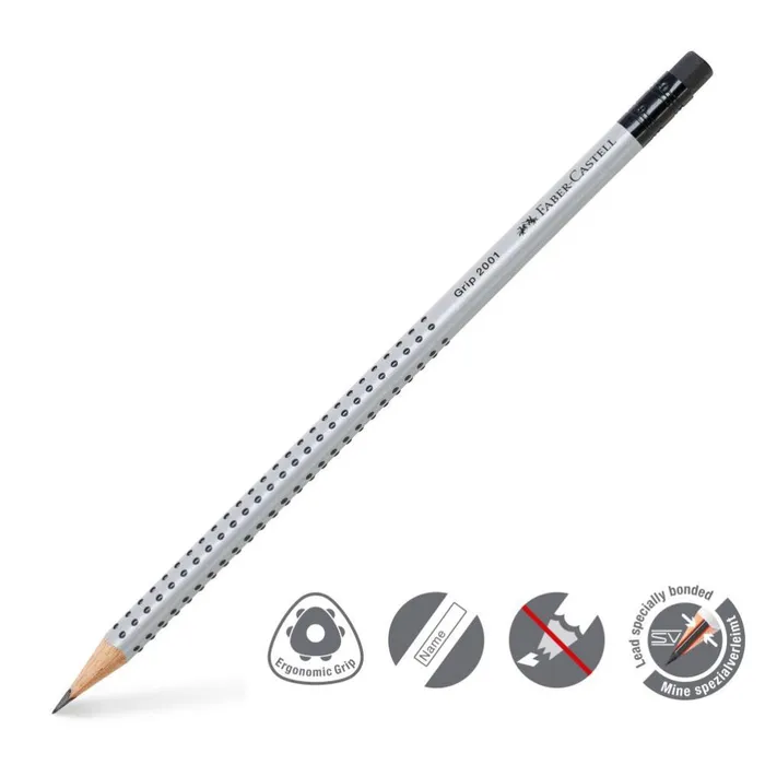 Termék főképe Grafitová tužka Faber-Castell Grip 2001 tvrdost HB s pryží