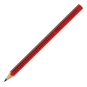 Grafit ceruza Faber-Castell Grip Jumbo piros, keménység B 111921