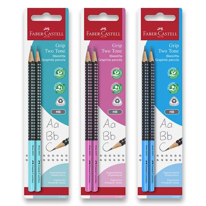 Termék főképe Grafitová tužka Faber-Castell Grip Jumbo Two Tone tvrdost HB, blistr, mix barev