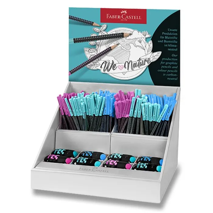 Termék főképe Grafitová tužka Faber-Castell Grip Two Tone stojánek, 72 ks