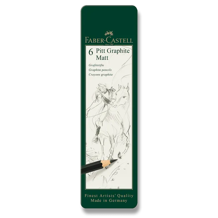 Termék főképe Grafitová tužka Faber-Castell Pitt Graphite Matt sada 6 ks
