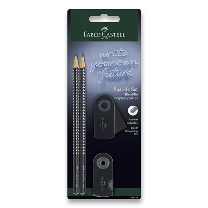 Termék főképe Grafitová tužka Faber-Castell Sparkle Black set 4 ks