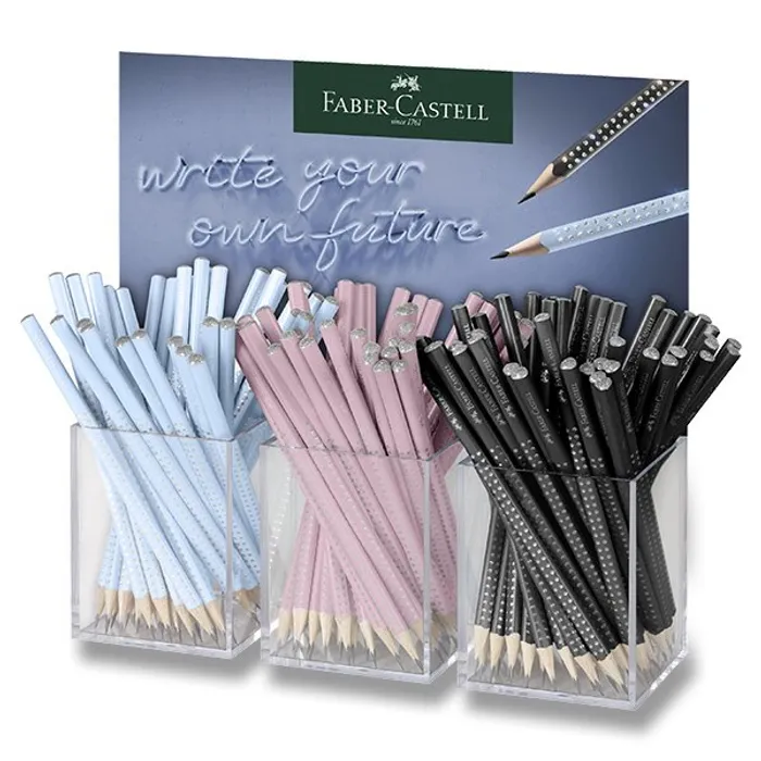 Termék főképe Grafitová tužka Faber-Castell Sparkle Harmony stojánek, 144 ks, tvrdost B