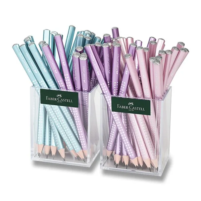 Termék főképe Grafitová tužka Faber-Castell Sparkle Jumbo Cosmic stojánek, 72 ks