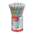 Maped Black'Peps Glitter grafitceruza HB keménységű, gumival, állvánnyal, 72 db