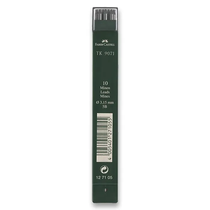 Termék főképe Grafitové tuhy TK 9071 Verzatil  3.15mm T/10 9071/5B Faber Castell 127105