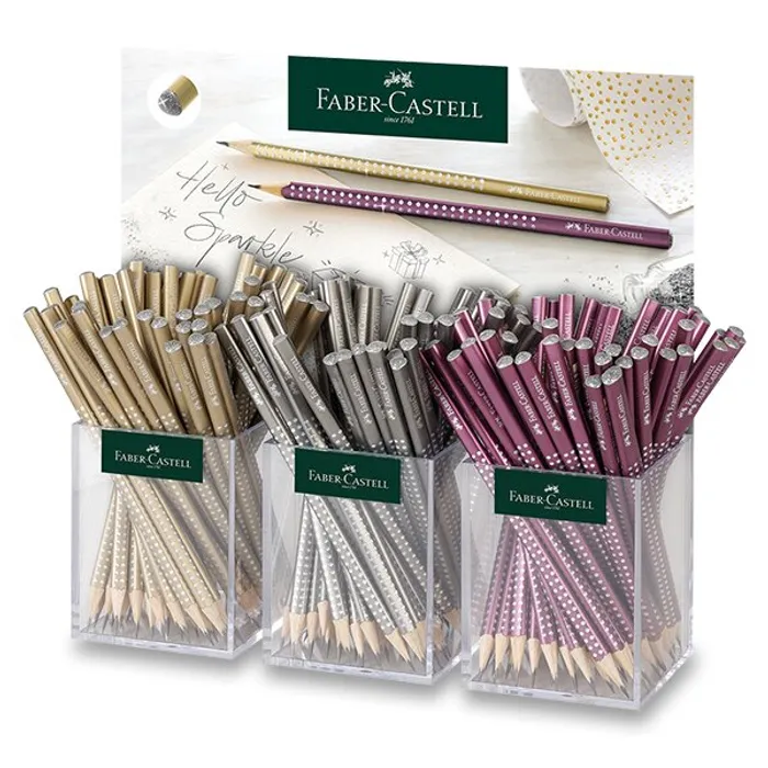 Termék főképe Grafitové tužky Faber-Castell Sparkle Autumn stojánek, 144 ks