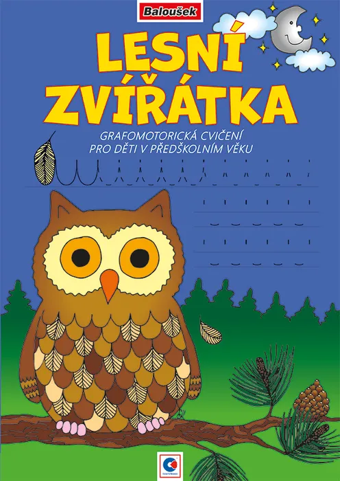 Termék főképe Grafomotorická omalovánka - A4 - Lesní zvířátka
