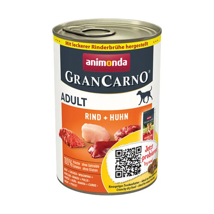 Termék főképe GRANCARNO Adult - hovězí, kuře 400g