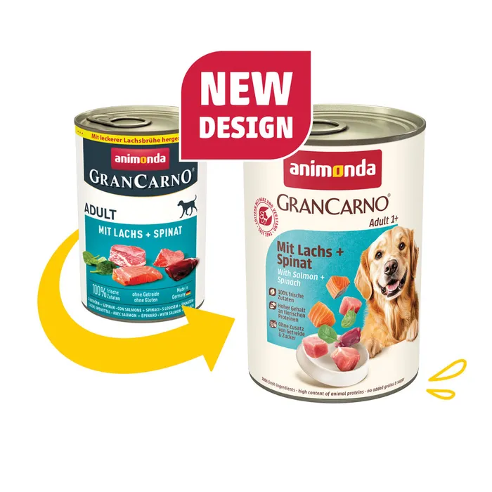 Termék főképe GRANCARNO Adult - losos + špenát 400g